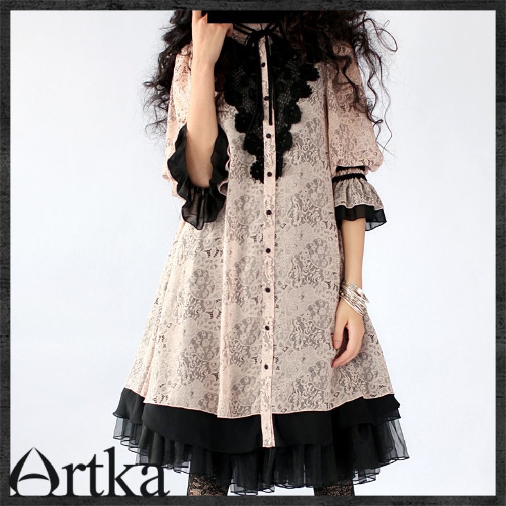 Artka faux lace dress
